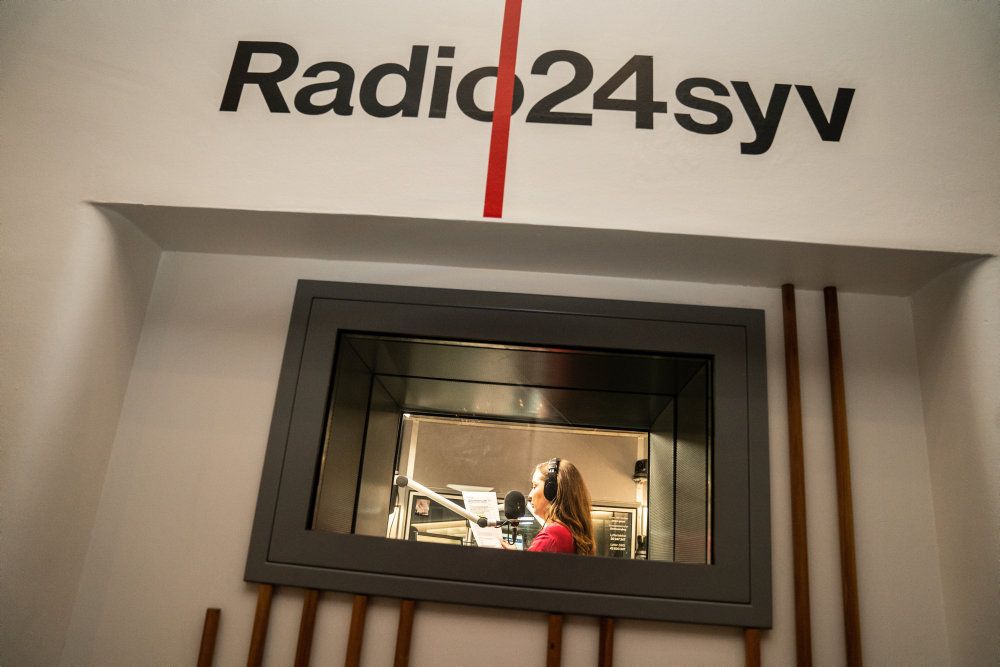 Radio24syv eksisterer ikke længere. Her et billede fra radiokanalens sidste dag.