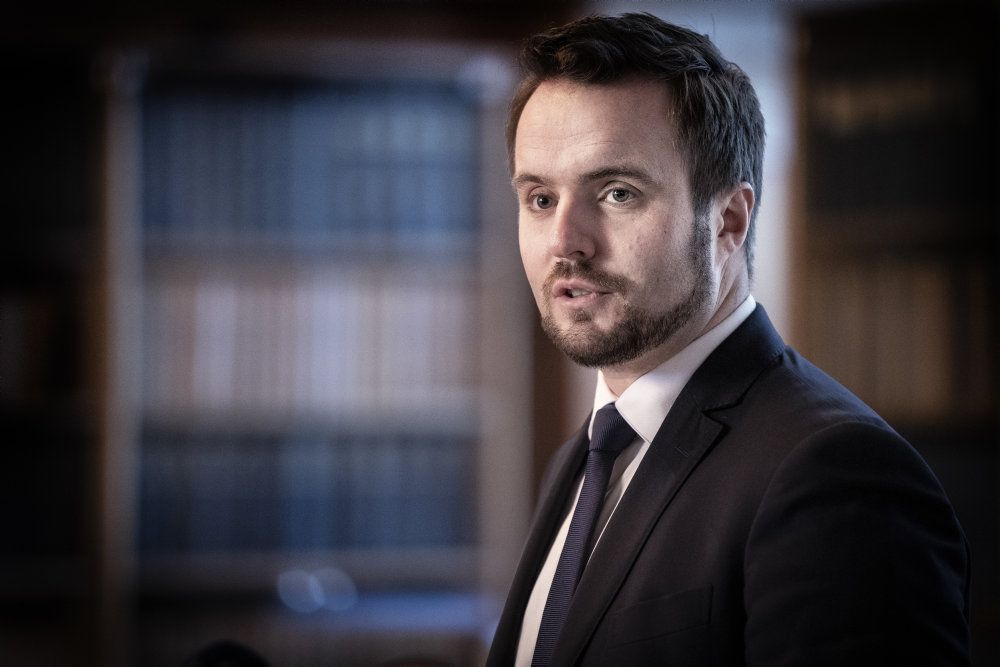 Erhvervsminister Simon Kollerup (S) bebudede i slutningen af april