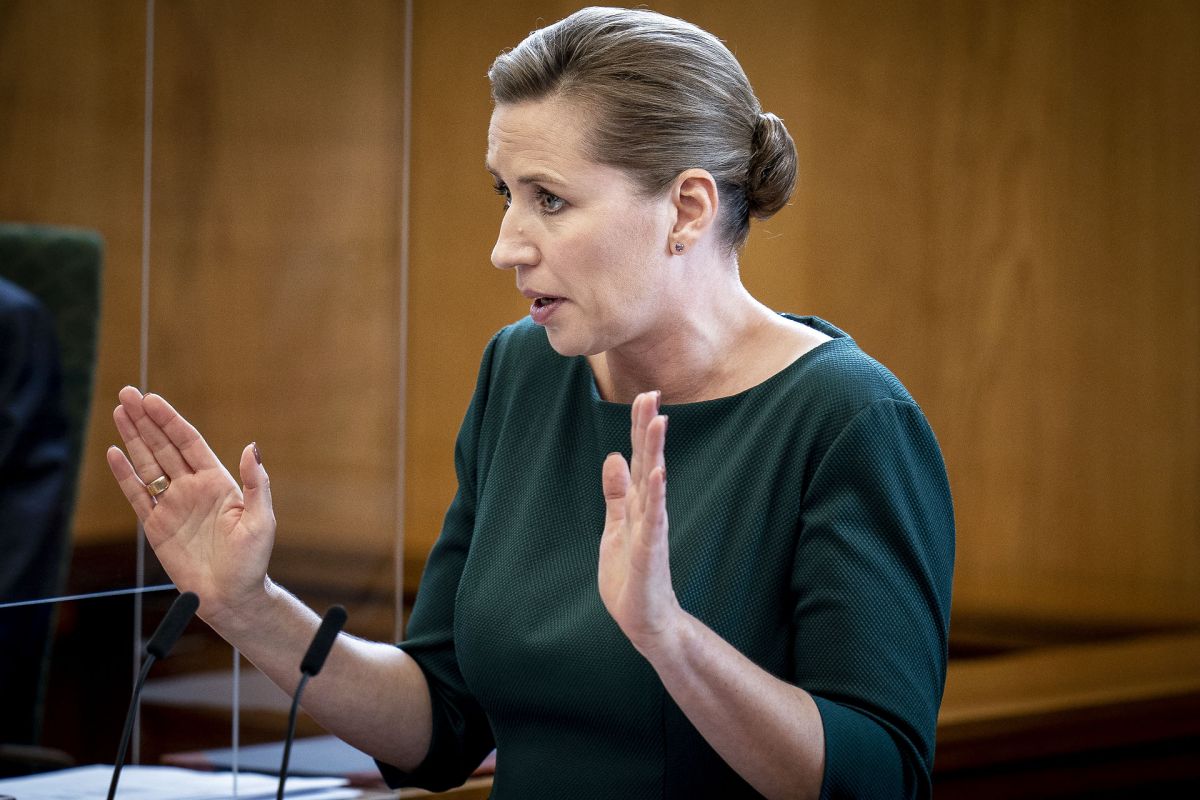 Statsminister Mette Frederiksen ved åbningstalen d. 6 oktober