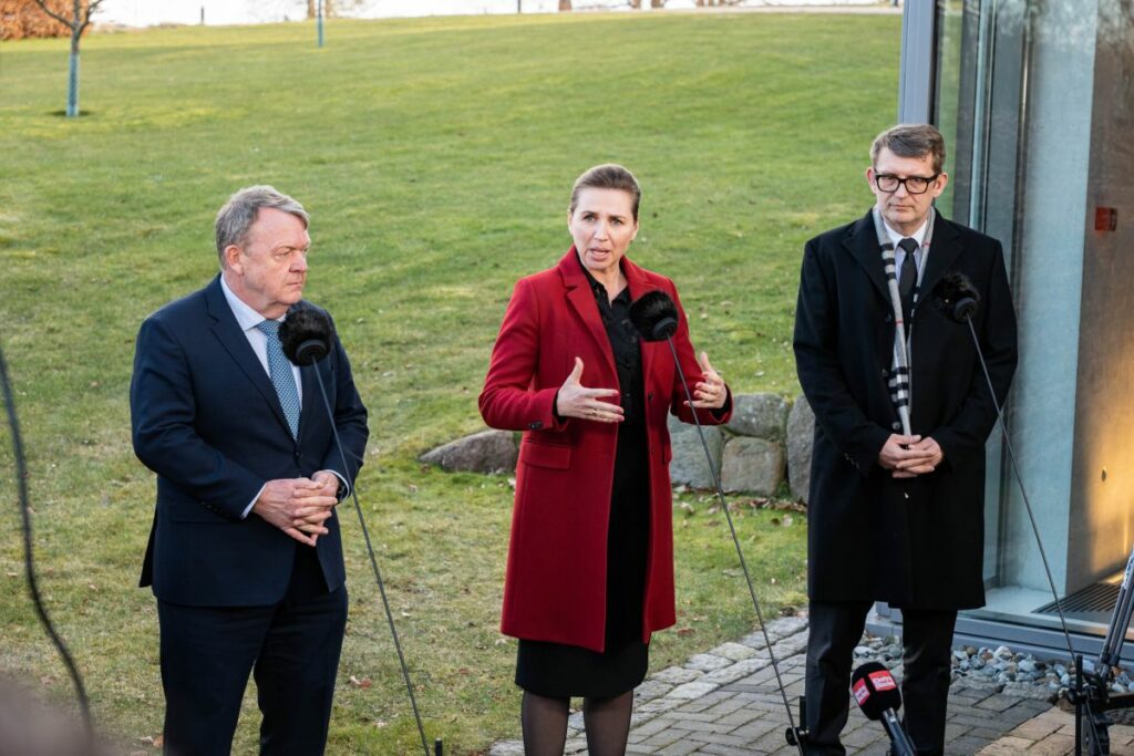 Regeringsledelsen bestående af statsminister Mette Frederiksen (S)