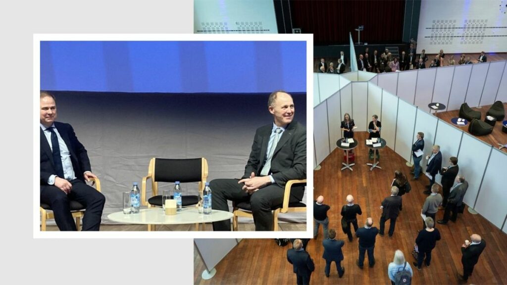 Finansminister Nicolai Wammen sammen med KL-formand Martin Damm
